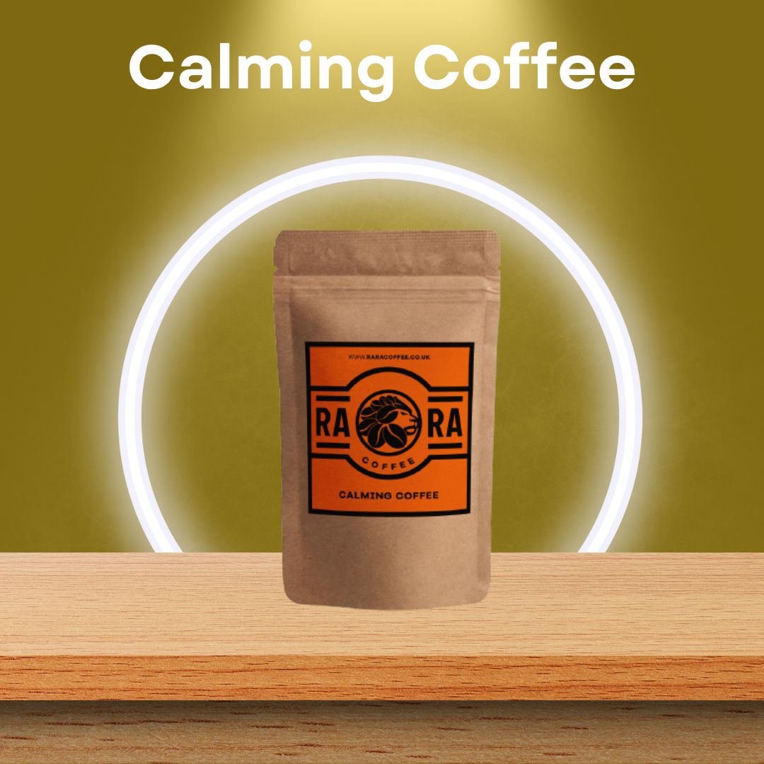 CALMING Decaffeinated Mushroom Coffee with Ashwagandha Rara Coffee Mushroom Coffee Decaffeinated 